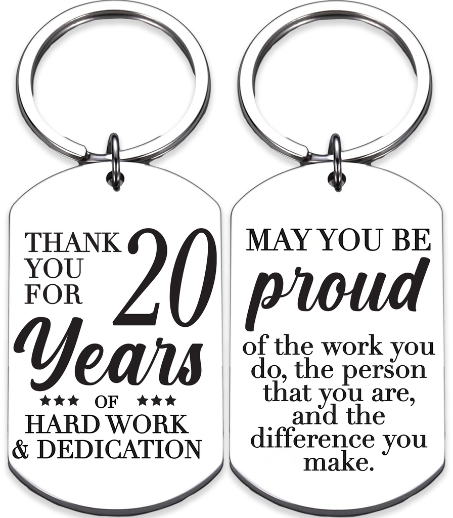 20-Year Work Anniversary Keychain