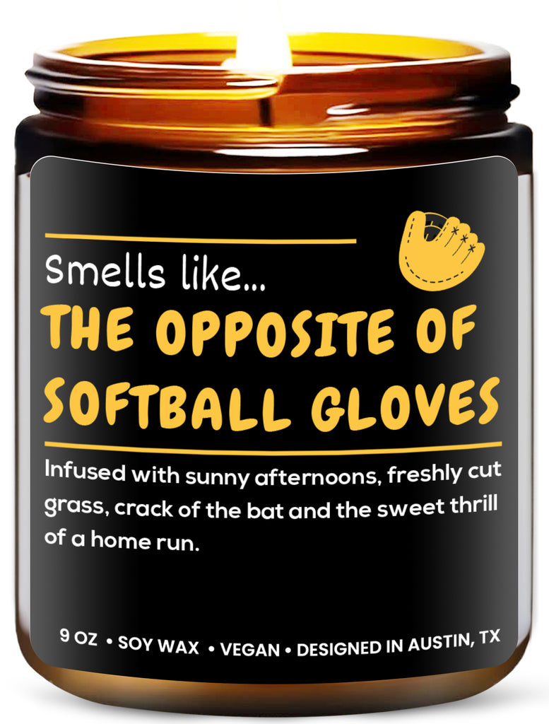 Softball Candle