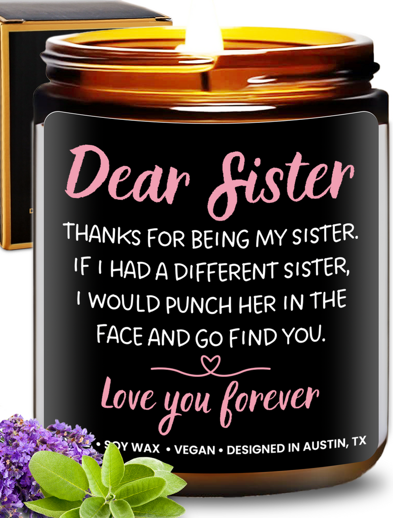 Funny Dear Sister Candle