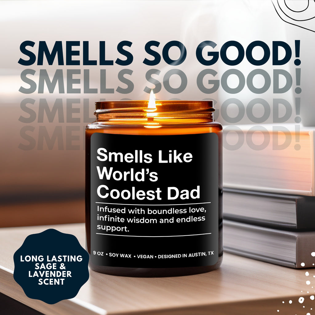 World's Coolest Dad Candle