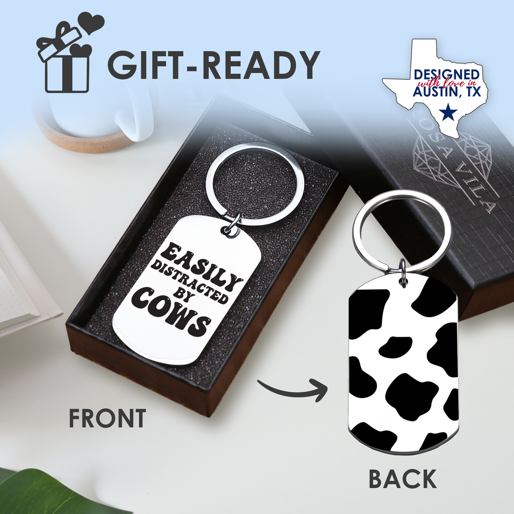 Funny Cow Keychain