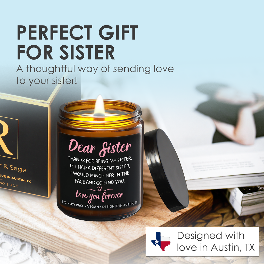 Funny Dear Sister Candle