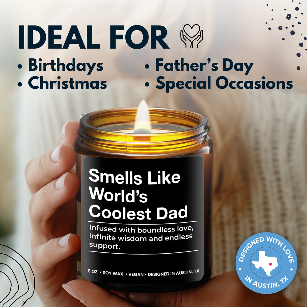 World's Coolest Dad Candle