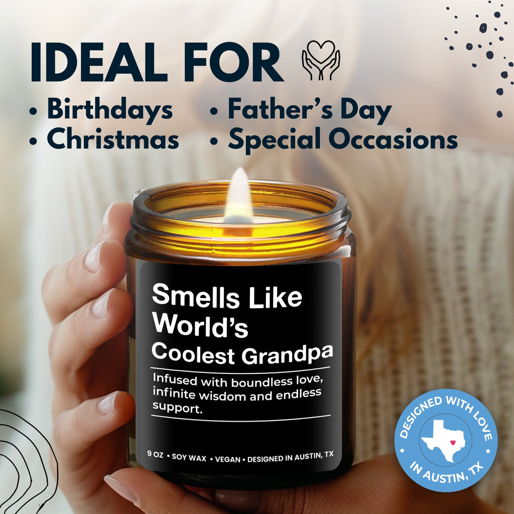 World's Coolest Grandpa Candle