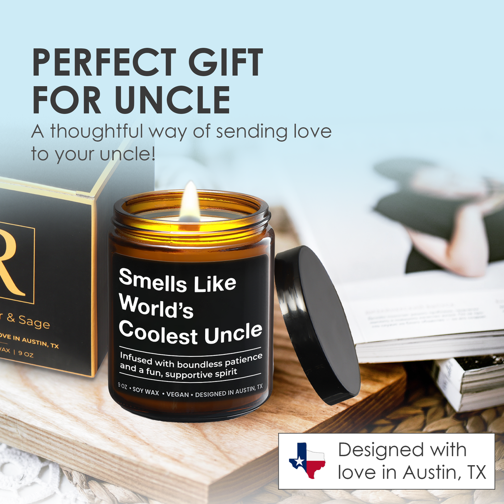 World's Coolest Uncle Candle