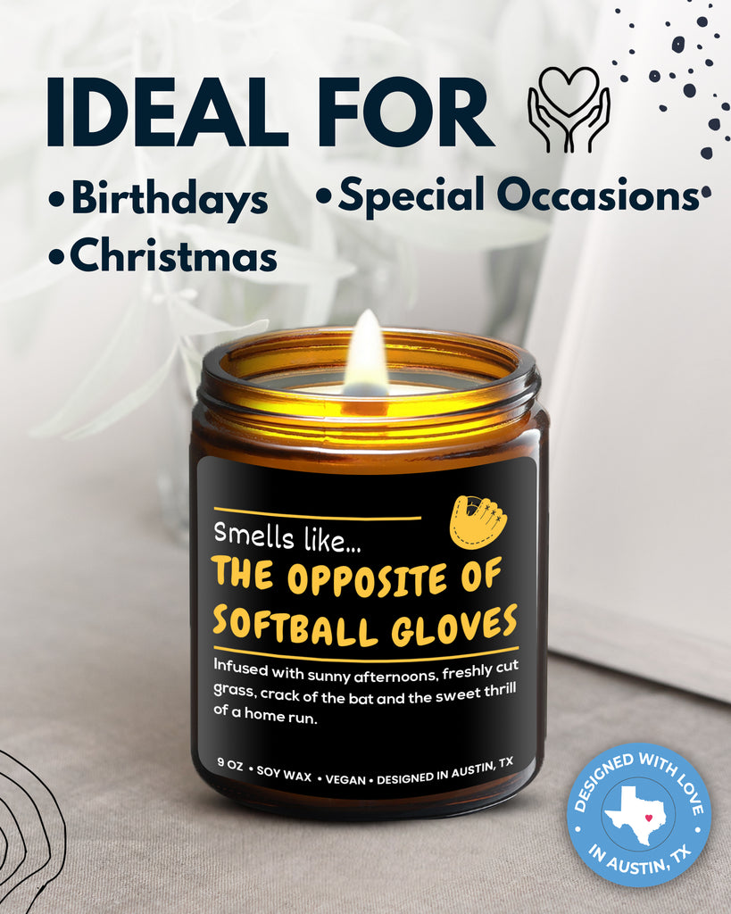 Softball Candle