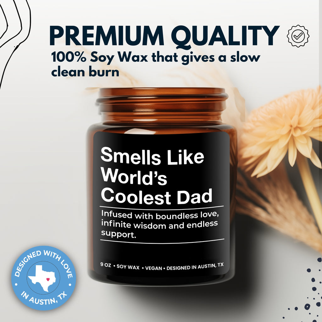 World's Coolest Dad Candle