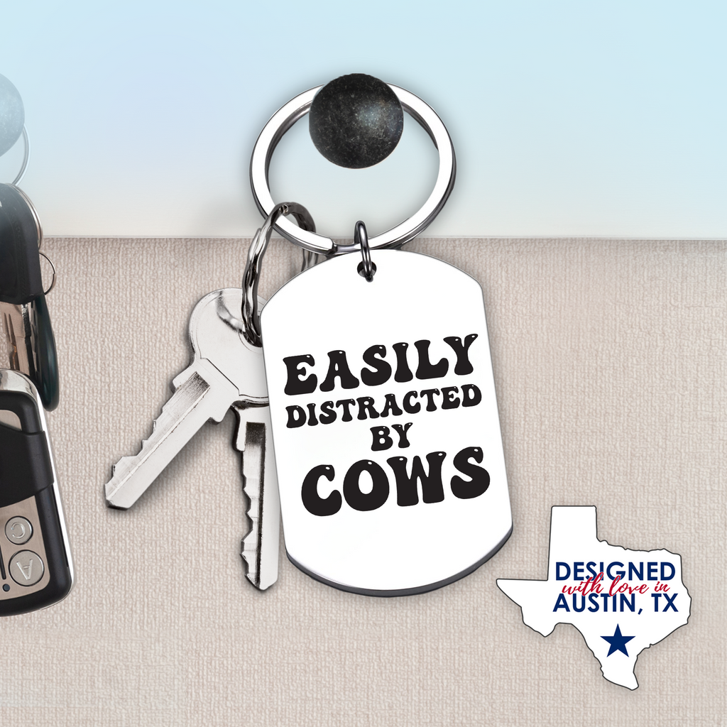 Funny Cow Keychain