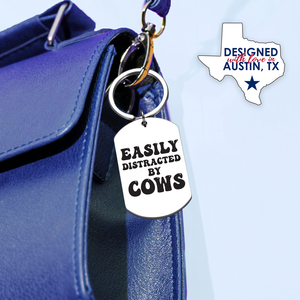 Funny Cow Keychain