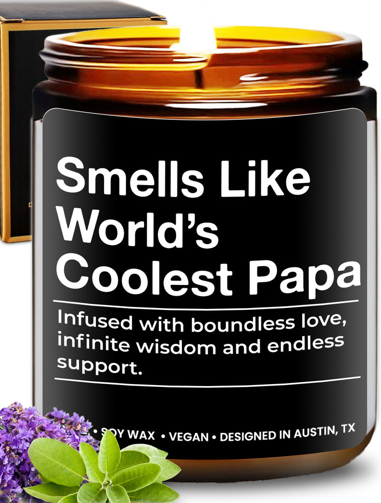 World's Coolest Papa Candle